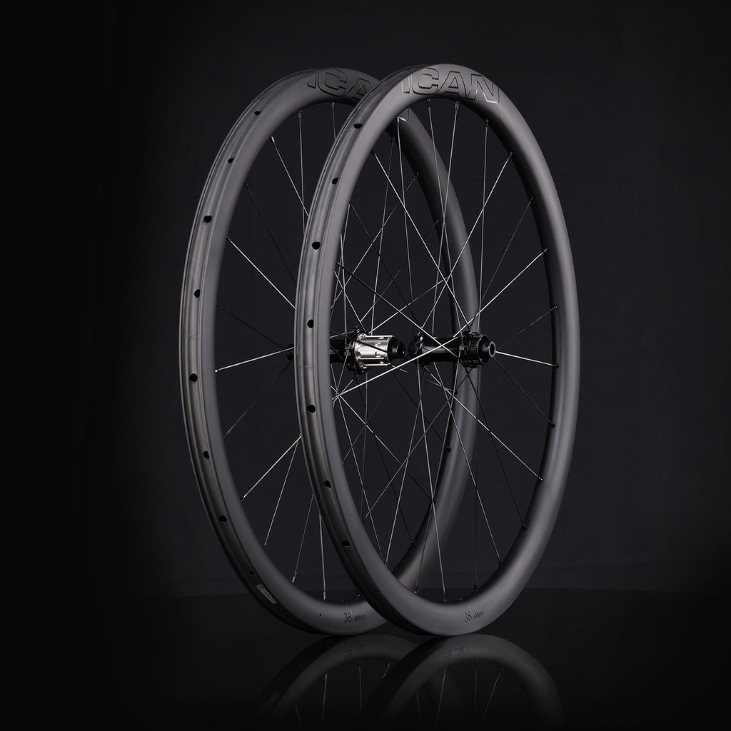 ICAN upgraded AERO 38 II disc wheels TRIAERO
