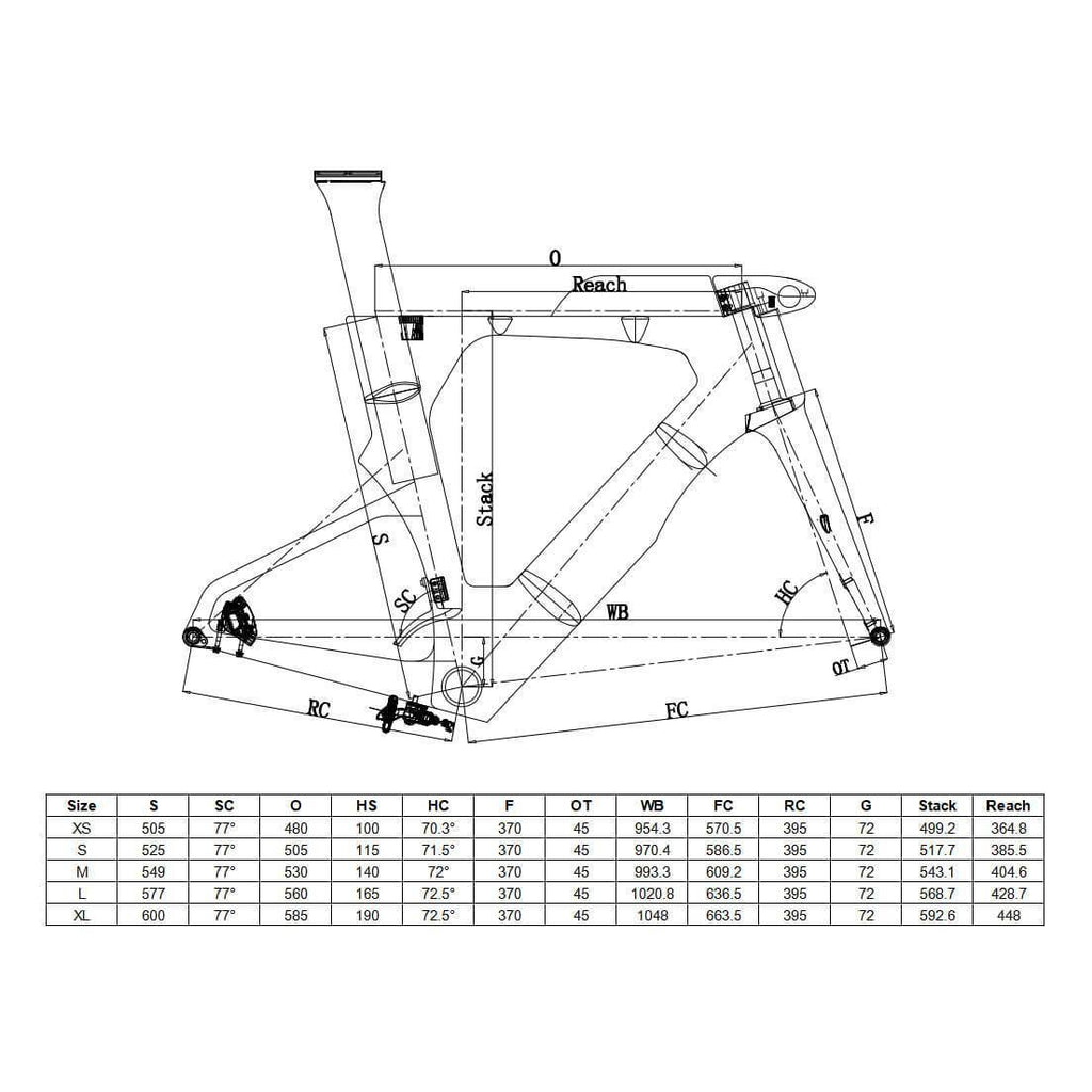Time Trial Frameset TT016 - Triaero